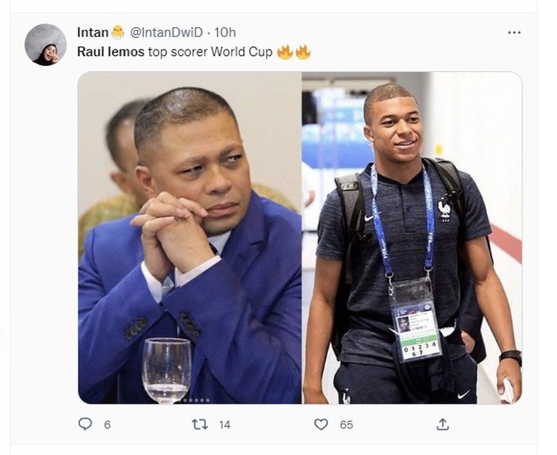 Meme Mbappe Mirip Raul Lemos
