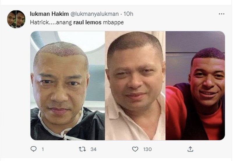 Meme Mbappe Mirip Raul Lemos