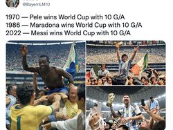 Heboh Adegan Messi Juara Piala Dunia Mirip dengan Maradona