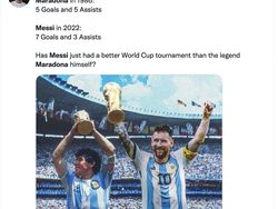 Heboh Adegan Messi Juara Piala Dunia Mirip dengan Maradona