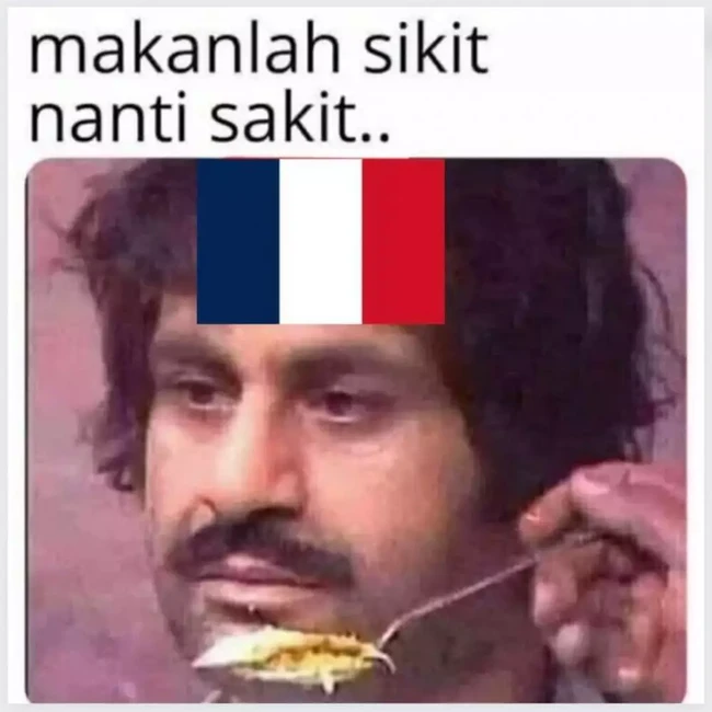 Untuk yang jagoannya kalah, tetap jangan lupa makan ya. Ingat, hidup masih panjang, besok-besok coba lagi yaa.. Foto: twitter.com/225mfawwaz