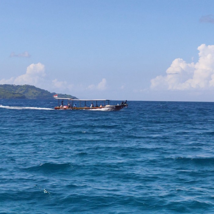 Pencarian korban WNA hilang di Gili Trawangan Lombok. Foto: IST.
