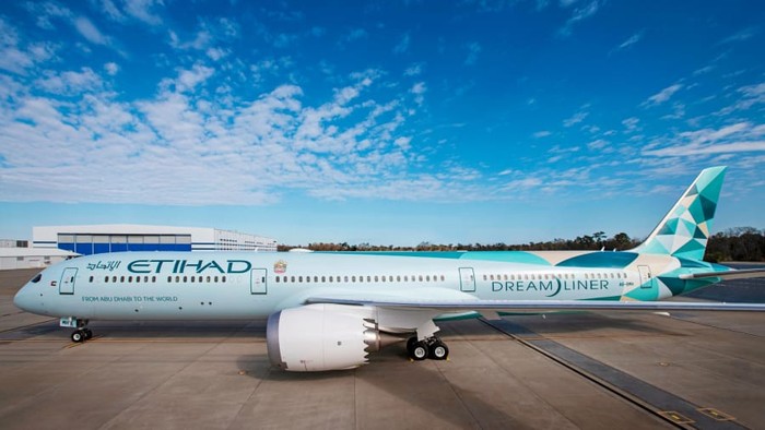 Pesawat Etihad rendah emisi