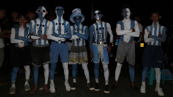 Potret Suporter Fanatik Timnas Argentina di Ternate