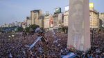 Penampakan Ibu Kota Argentina dari Udara Penuh Sesak Lautan Manusia