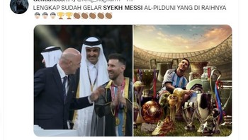 Syekh Lionel Messi Al-Pildun. Foto: Twitter