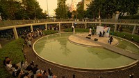 Cerita dari Taman. Jargon Taman Literasi ini, harapannya, Taman Literasi bisa jadi ruang buat siapa saja hangout, ketemu banyak orang, dan saling bertukar pikiran. Foto: (Irwan Citrajaya/PT Integrasi Transit Jakarta)