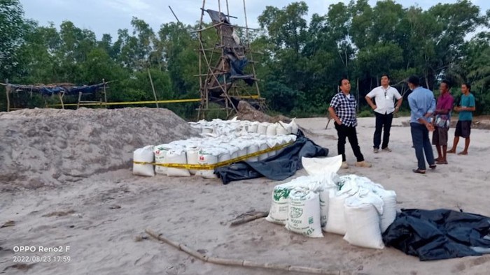 Tambang ilegal yang diungkap Polda Lampung (Foto: Dok Polda Lampung)