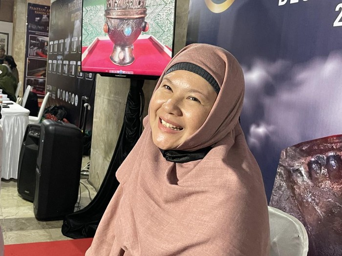 Penyanyi Tere saat ditemui di kawasan Jakarta.