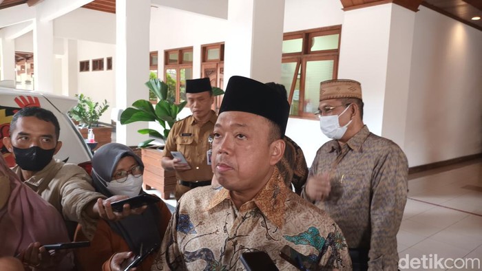Wakil Ketua PBNU Nusron Wahid di Balai Kota Solo, Senin (19/12/2022).