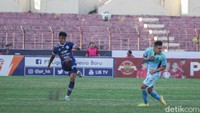 Namun sayang belum ada gol tercipta dari kedua tim, skor kacamata menutup akhir babak pertama. Foto: Pius Erlangga/detikJateng