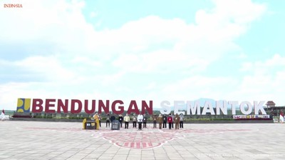 Potret Megahnya Bendungan Semantok Nganjuk yang Diresmikan Jokowi