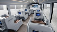 Dikutip dari situs resmi Hyundai, Hyundai Motor mengembangkan Universe Mobile Office untuk menjadikan angkutan bus sebagai solusi mobilitas cerdas, tak hanya sebagai alat transportasi. Foto: Dok. Hyundai
