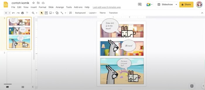 Cara Membuat Komik Sederhana.