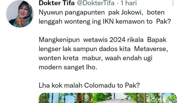 Cuitan dokter Tifa sindir rumah hadiah negara untuk Presiden Jokowi.