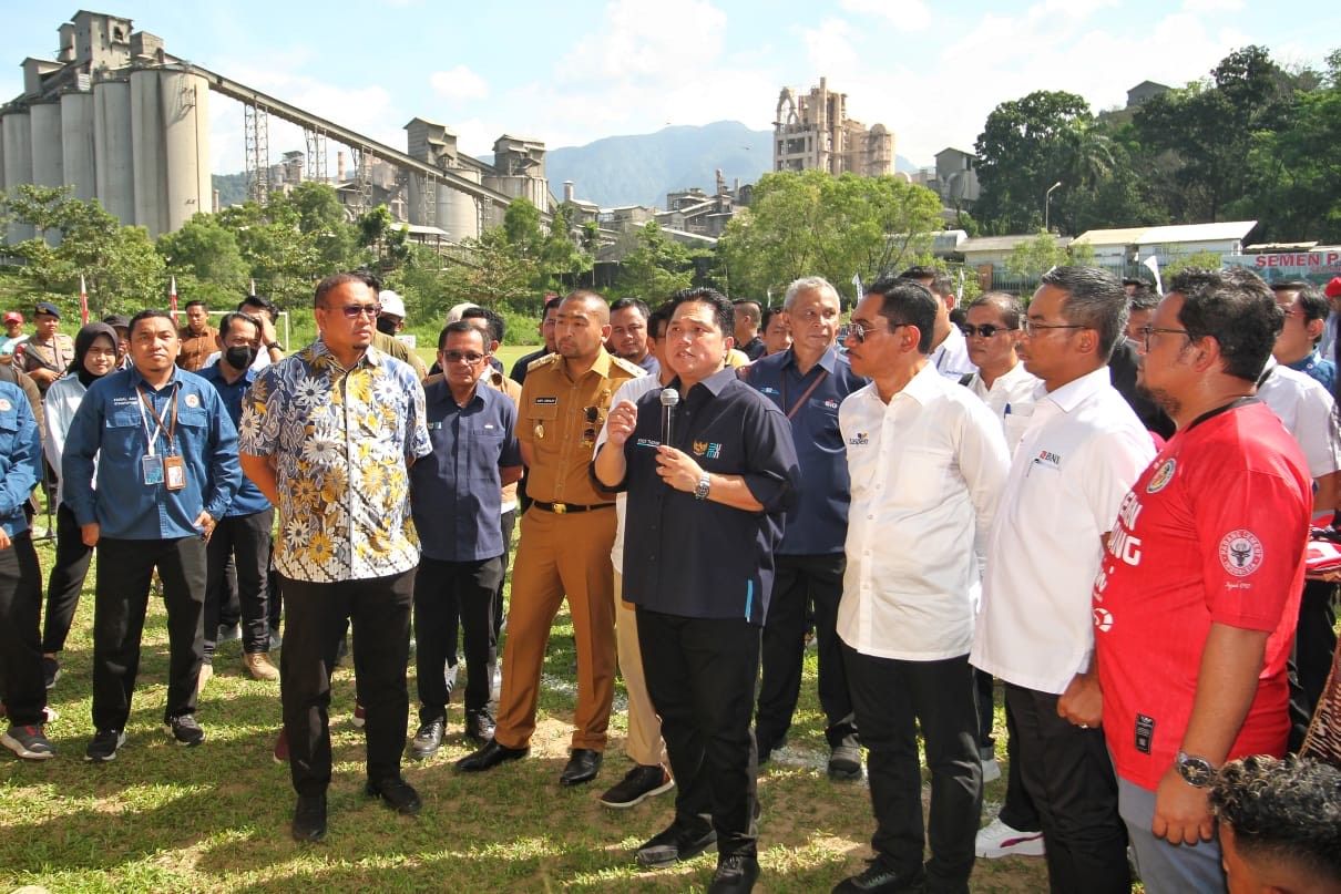Erick Thohir di Padang