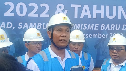 GM PLN Unit Induk Distribusi (UID) Bali, I Wayan Udayana di Kantor PLN UID Bali, Jalan Letda Tantular No 1 Denpasar, Bali, Selasa (20/12/2022).