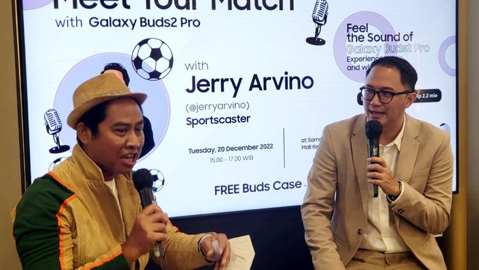 Galaxy memperkenalkan Buds2 Pro teranyarnya yang canggih. Saking canggihnya, menonton pertandingan seperti berasa ada di Stadion. Wow.