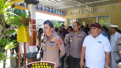 Kapolda Bali, Irjen Pol Putu Jayan Danu Putra di Polres Jembrana, Selasa (20/12/2022).