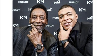 Mbappe menorehkan prestasi yang sama dengan Pele. Foto: Twitter