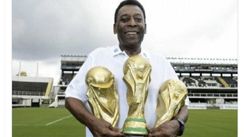 Fans Messi mengatakan 1 Piala Dunia membuatnya menang dari Ronaldo tapi Pele menang 3 Piala Dunia dan tak membuatnya lebih baik dari Messi. Aku tak pernah paham logika Messi fc, cetus akun ini. Foto: Twitter