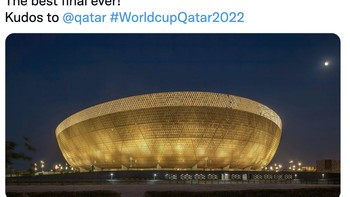 Piala Dunia terbaik dan tentu saja final terbaik yang sangat dramatis. Foto: Twitter