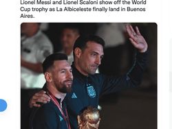 Heboh Warga Argentina Menyemut Subuh-subuh Sambut Messi Cs