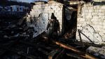 Penampakan Sisa-sisa Serangan Drone di Kiev Ukraina