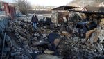 Penampakan Sisa-sisa Serangan Drone di Kiev Ukraina