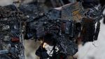 Penampakan Sisa-sisa Serangan Drone di Kiev Ukraina