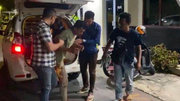 Salah satu pelaku ditangkap (dok Satreskrim Polresta Pekanbaru)