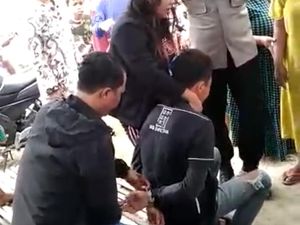 Sepasang Kekasih di Tuban Tetangkap Basah Curi Rokok di Warung