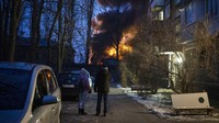 Otoritas Kiev mengklaim telah menembak jatuh sedikitnya sembilan drone Rusia yang mengudara di wilayah udaranya. AP Photo/Efrem Lukatsky. 