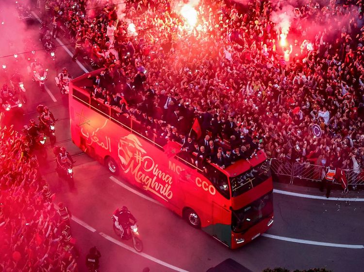 Euforia Warga Maroko Sambut Kepulangan Bono Cs