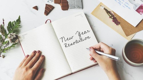 Ilustrasi resolusi tahun baru