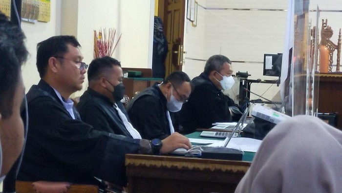 JPU KPK dalam sidang kasus suap Unila. (Tommy Saputra/detikSumut)