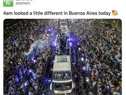 Netizen Terkesima 4 Juta Warga Argentina Sambut Messi Cs