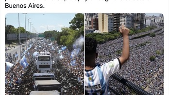 Peristiwa ini disebut sebagai berkumpulnya massa dalam jumlah terbesar sepanjang sejarah Argentina. Foto: Twitter