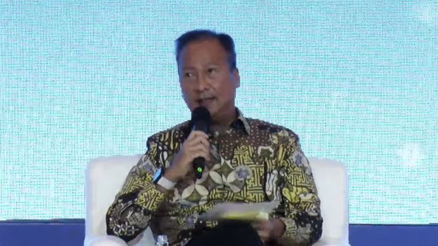 Menteri Perindustrian, Agus Gumiwang Kartasasmita dalam acara Outlook Perekonomian Indonesia 2023, Rabu (21/12/2022). (Tangkapan layar via Youtube PerekonomianRI)