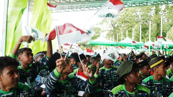 Mendag Zulkifli Hasan menghadiri Jambore Dai Internasional di Distrik Teluk Patipi, Papua. Jambore itu diselenggarakan oleh Ustadz Fadlan Garamatan