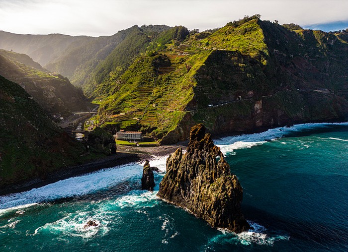 CAMARA DE LOBOS, MADEIRA, PORTUGAL - DECEMBER 20: General view for the small fishing village of Camara de Lobos on December 20, 2022 in Camara de Lobos, Madeira, Portugal. Madeira is a Portuguese island in the Atlantic Ocean, and a popular tourist destination for its natural beauty, culture and New Years Eve fireworks display which won a Guinness Book of World Record title. The island was voted ìBest European Cruise Destination for 2022î at the World Cruise Awards. (Photo by Octavio Passos/Getty Images)