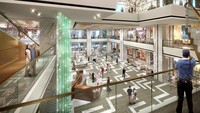 Yang terakhir adalah Podium Ritel Thamrin Nine. Ini adalah render desain interior dari Podium Ritel Thamrin Nine. Foto: Dok. Thamrin Nine