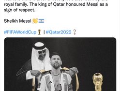 Pro Kontra Panas Syekh Messi Pakai Jubah Arab