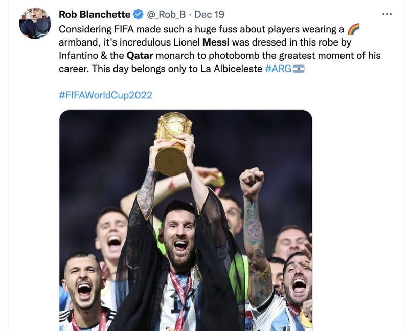 Reaksi netizen baju arab Messi