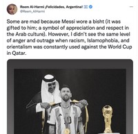 Reaksi netizen baju arab Messi