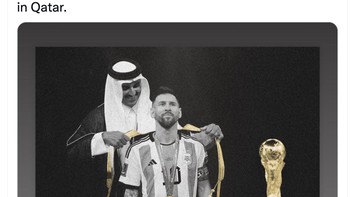 Beberapa marah soal ini. Aku juga marah saat rasisme, islamofobia dan orientalisme secara konsisten digunakan untuk menyerang Piala Dunia di Qatar, balas akun ini. Foto: Twitter