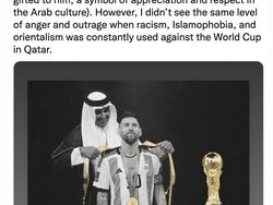 Pro Kontra Panas Syekh Messi Pakai Jubah Arab