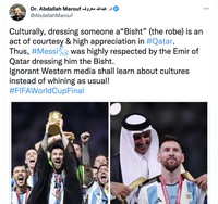 Reaksi netizen baju arab Messi