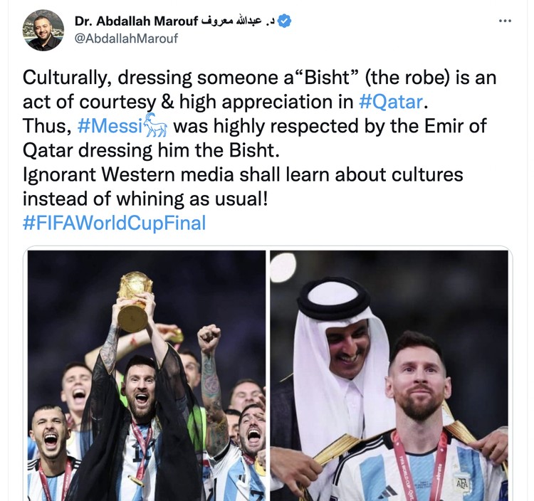 Reaksi netizen baju arab Messi