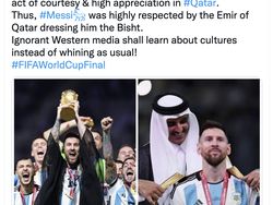 Pro Kontra Panas Syekh Messi Pakai Jubah Arab